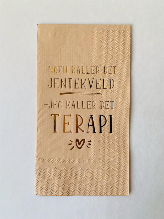 Serviett buffet "Jentekveld - terapi"