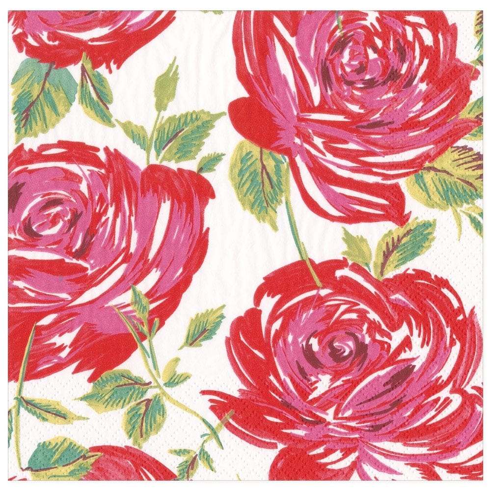 Serviett middag bella rosa red
