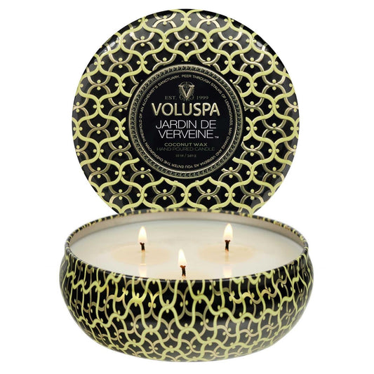 Jardin De Verveine 3 Wick Tin Candle 40 Timer