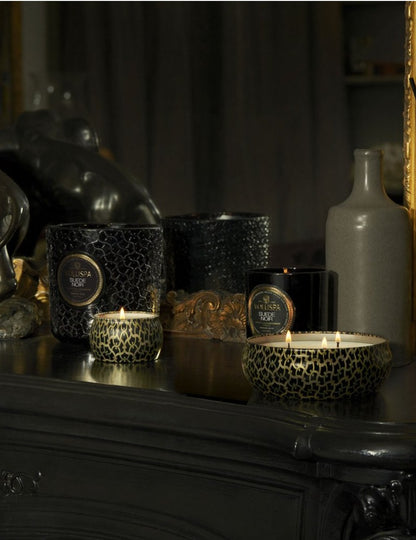 Suede Noir Mini Tin Candle 25 Timer