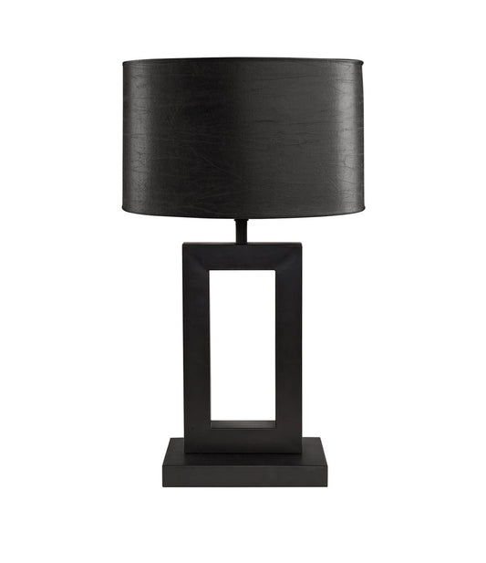 Arezzo bordlampe sort m/oval skjerm