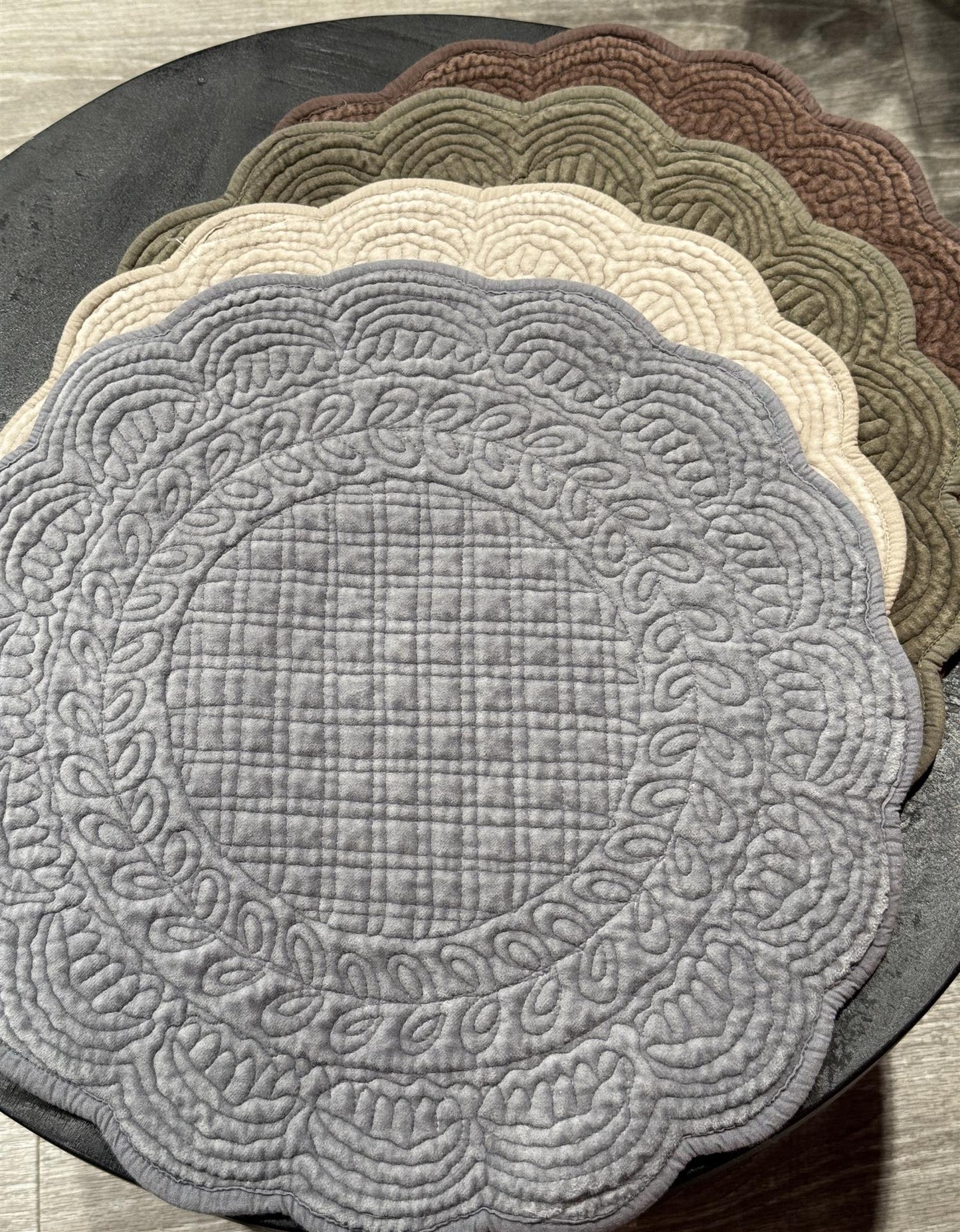 Spisebrikke Palazzo rund Olive