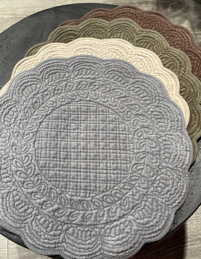 Spisebrikke Palazzo rund Olive