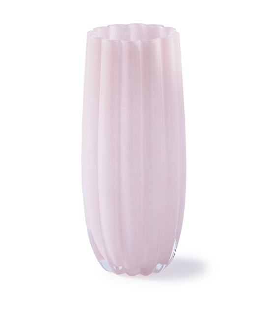 Melon vase pink M
