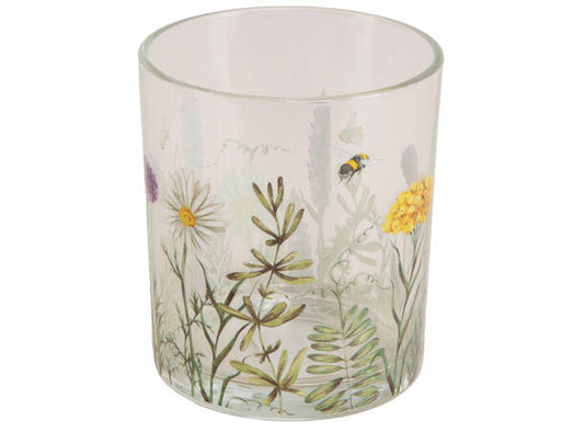 Lysglass blomstereng 9x10 cm