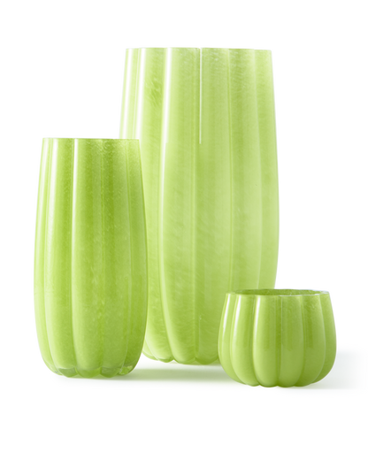Large melon vase green