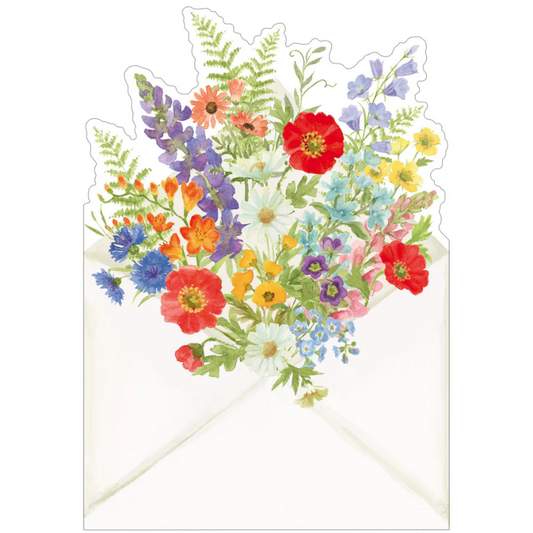 Kort m/konvolutt Bouquet wishes