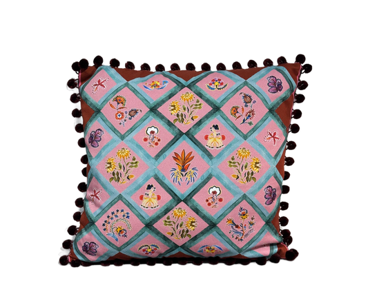 Putetrekk Lucia red 45x45 cm
